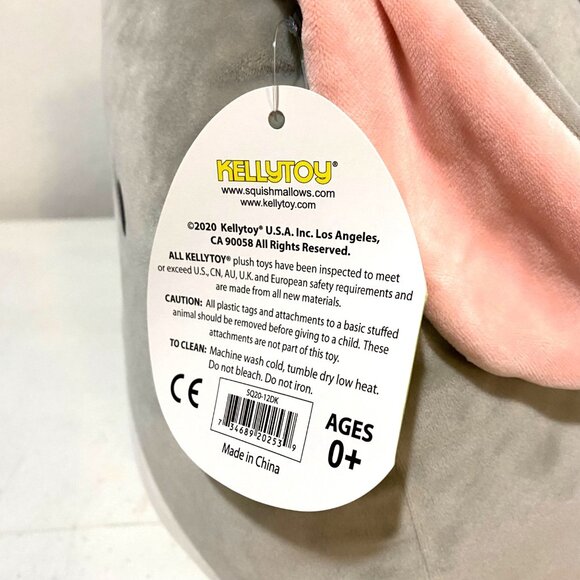 Squishmallows Jason the Donkey Plush 12" Gray Soft Stuffed Animal 2020 - Picture 5 of 6